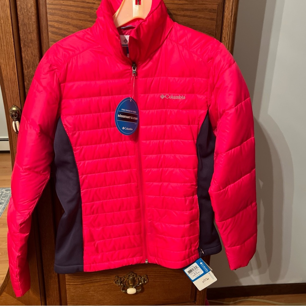 Columbia Fuchsia and Charcoal Jacket